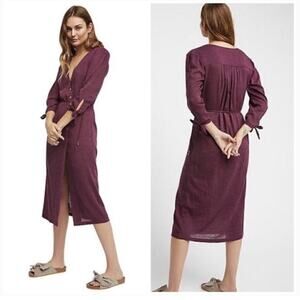 Free People Purple Zappora Midi Endless Summer Dress Size Medium